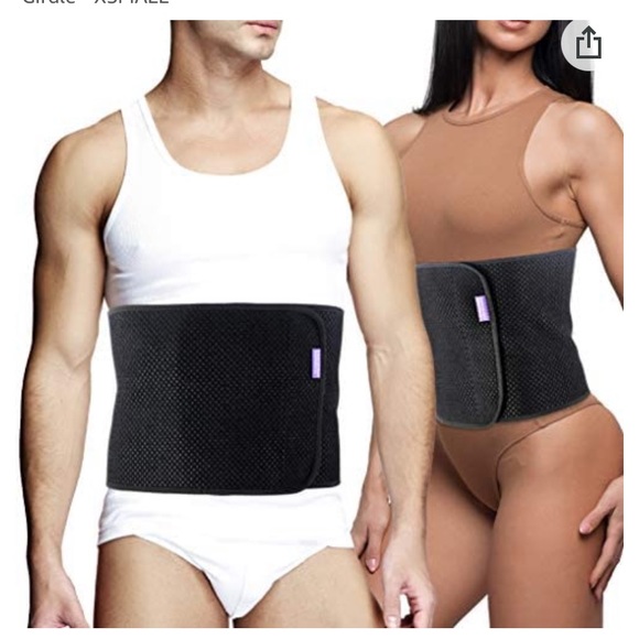 Abdominal Binder XS/S Unisex Black - Picture 2 of 5